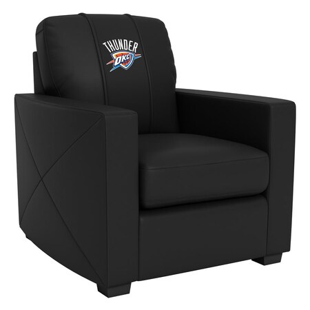 Dreamseat Silver Club Chair with Oklahoma City Thunder Logo XZ7759002CHCDBK-PSNBA32060